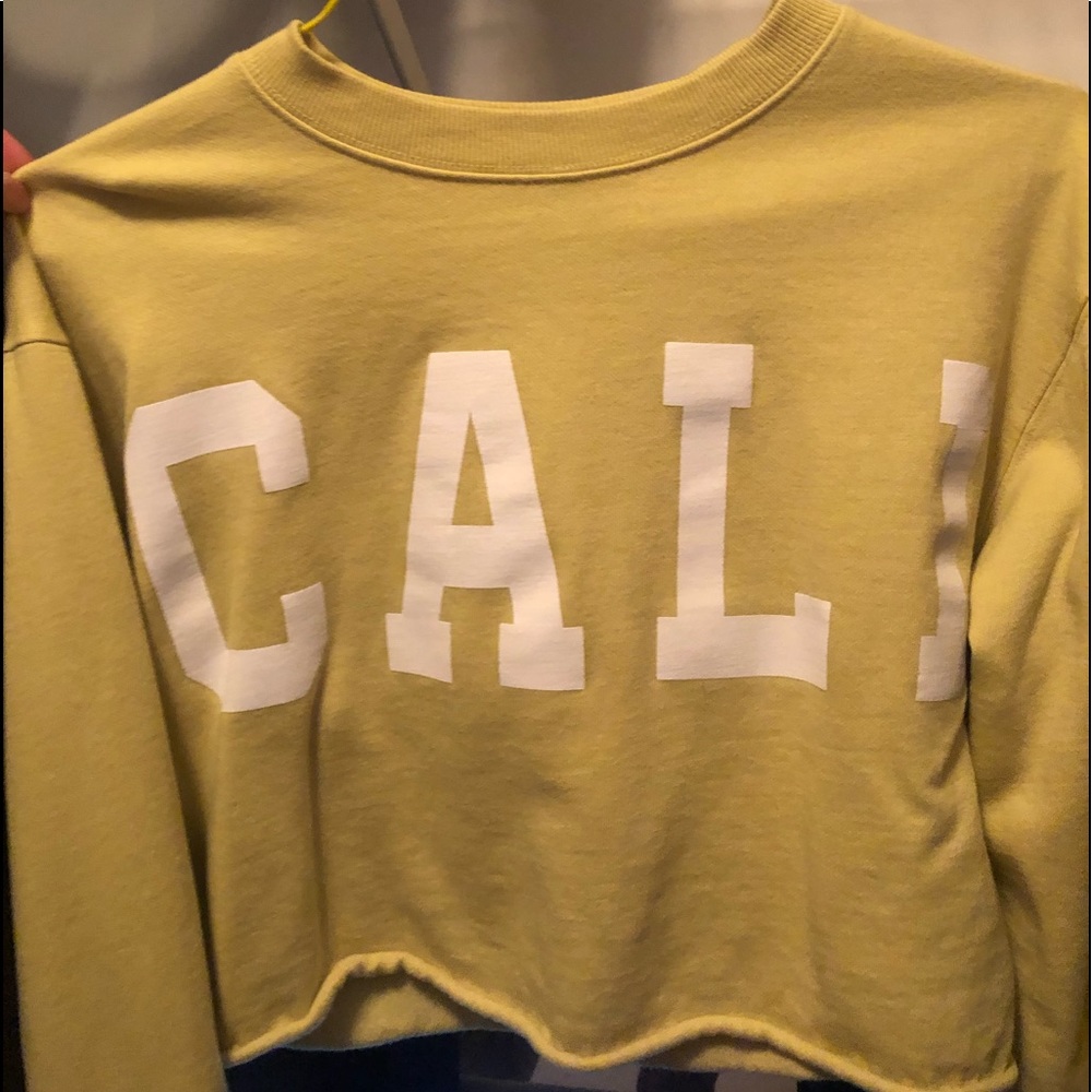 Cropped Cali thick long sleeve shirt